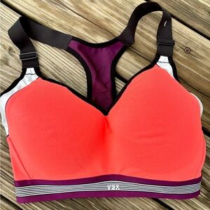 VS SPORT Coral and Purple Bra